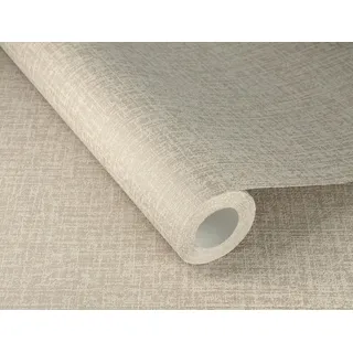 Rasch Textil Vliestapete Rasch Unis 53 cm x 10 m 0 g Beige/Grey 653724
