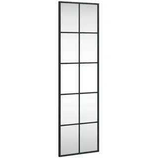 vidaXL Wandspiegel 30 x 100 cm Schwarz