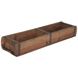 Cepewa Holzkiste Ziegelform 60 x 15 cm 1-tlg. Altholz Buche