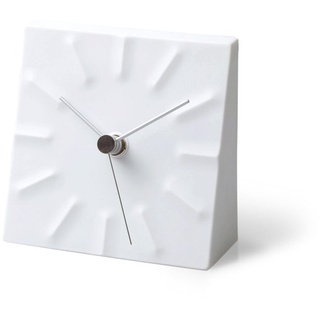 Lemnos Tischuhr Tension/kleine Uhr zum hinstellen aus Porzellan, hergestellt in Japan/Uhr Tisch/Tischuhr modern/Kleine Uhr ohne Tickgeräusche/Stehuhr