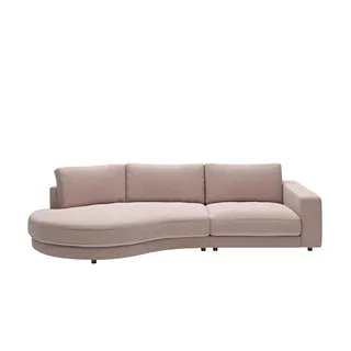 Jette Home Organisches Einzelsofa in Cord Sila , rosa/pink , Maße (cm): B: 330 H: 85 T: 166.0