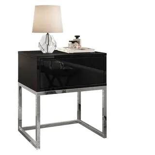 lookway Nachtschrank BLANCO GLAMOUR 45 x 53 x 36,6 cm Schwarz