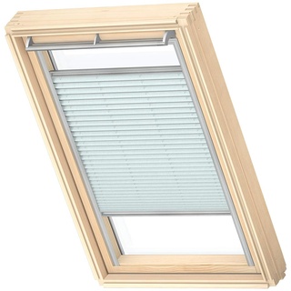 VELUX Original Dachfenster Plissee für FK06, Himmelblau, mit Grauer Führungsschiene