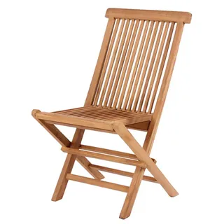 Yoursol Klappstuhl Woodie ohne Armlehne, Breite 47cm, Teak, zusammenklappbar