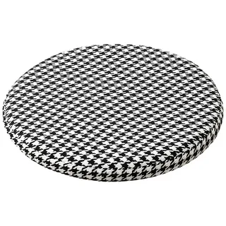 Sitzkissen Esszimmerstuhl, Sitzkissen KüChenstuhl Rundes Waschbar Rutschfestes Aus Memory-Schaum Mit ReißVerschluss FüR Wohnzimmer, Terrasse, Auto, Garten, Drinnen Und DraußEn Black 35 * 35cm