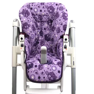 BAMBINIWELT Ersatzbezug Sitzkissen Bezug kompatibel mit Peg Perego Prima Pappa-Diner (Eule $6)