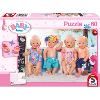 Schmidt Spiele Puzzle 56298 Baby Born, Im Sommer, 60 Teile Kinderpuzzle, bunt