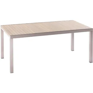 Merxx Keros Ausziehtisch 180(240)x100x74 cm Beige/Silber