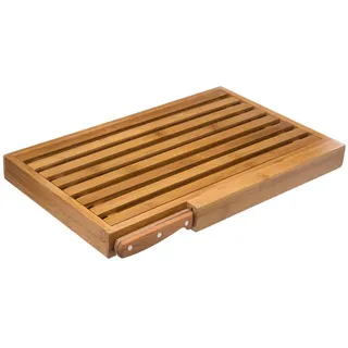 Five Brotbrett mit Messer Bambus 44 x 25 cm Braun