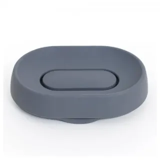 Bosign Seifenschale Seifenablage mit verstecktem Ablauf Flow PLUS Graphite-Gray (Oval)