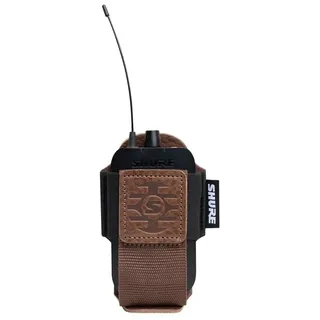 Shure Bodypack-Pbn-L Tasche aus Leder/Nylon Braun