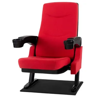 Stagecaptain Relaxsessel CS-600R 65 x 106 x 75 cm Rot mit Getränkehaltern