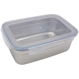 Buri - Edelstahl Frischhaltedose 550ml Vorratsdose Brotdose Lunchbox Klickverschluss