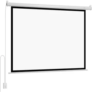 Vevor Motorisierte Projektionsleinwand, 1829 mm 4:3 1080 HD Elektrische Projektionsleinwand, Wandmontierter Projektionsprojektor mit Fernbedienung, Automatische Filmleinwand für das Familien-Heimbüro-Kino