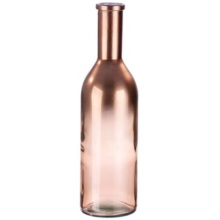 Gilde Vase Blumenvase XL aus recyceltem Glas - Deko Wohnzimmer - europäische Herstellung - Farbe: Kupfer mit Farbverlauf - Höhe 50 cm