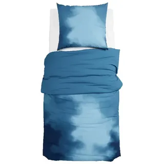 GRUND Paradi Bettwäsche Petrol/Rauchblau 140 x 220 cm + 2 x 70 x 90 cm
