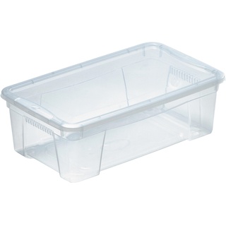 M Home PLS 607 K Box Transparenter Behälter, Fassungsvermögen: 0,9 Liter, Kunststoff, durchsichtig, Each
