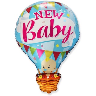 Ballonim® Heißluftballon New Baby Blau ca. 70 cm