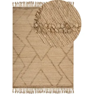 Beliani HANDERE Juteteppich 200 x 300 cm Beige