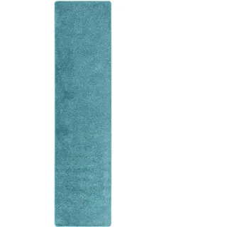 Snapstyle Hochflor Teppichläufer 100 x 100 cm Petrol
