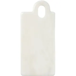 Broste Copenhagen - Olina Schneidebrett, Marmor weiß, 14 x 31 cm