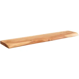 Wohnling Wandregal Akazie Holz Natur, Landhausstil Hängeregal