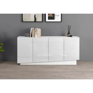 OTTO home Sideboard VELA 160 x 75 x 35 cm Weiß hochglanz