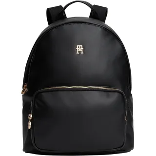 TOMMY HILFIGER Damen POPETTE SOFT DOME BACKPACK AW0AW17652 Rucksack, Schwarz (Schwarz), Einheitsgröße