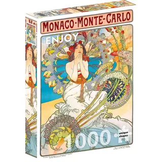 VARIA Group ENJOY-1560 - Monaco Monte Carlo, Alphonse Mucha, Puzzle , 1000 Teile