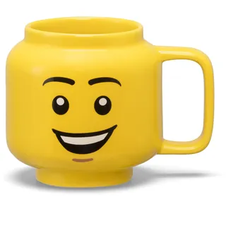 Room Copenhagen LEGO Keramiktasse mit Minifigurenkopf, 266 ml, Gelb