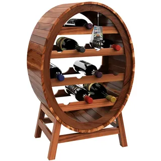 CASARIA Weinregal 12 Flaschen 90 x 50 x 30 cm Braun