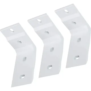 paramondo Deckenhalterung für Kassettenmarkise Line Markise Deckenmontage Halterung Kombihalterung, Zubehör, 3er Set, Weiß