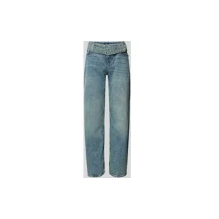 Baggy Fit Jeans mit Gürtel Modell 'Glory', Jeansblau, 29/30