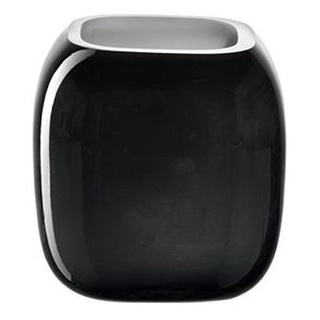 Leonardo Vase 041649 Milano, Glas, schwarz, Tischvase, rund, Höhe 9 cm