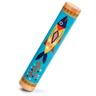 DJECO Spielzeug-Musikinstrument Animambo Regenmacher Regenstab mit Unterwassermotiv