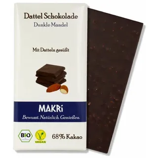Makri Dattel Schokolade Dunkle Mandel 68% bio