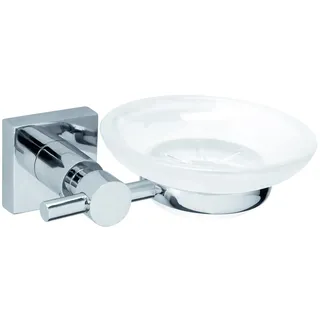 tesa HUKK Seifenschale mit Wandhalterung, Accessoires, chrom