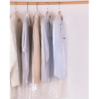 10er Pack Kleiderschutzhülle Transparent | Mantelschutz durchsichtig | Kleiderfolie in der Größe [60x90cm] - 10 Stück Kleidersack | Bekleidungsschutzhüllen | Kleiderhülle Staubschutz Kleidungsbeutel