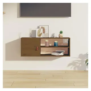vidaXL Wandschrank Honigbraun 80x30x30 cm Massivholz Kiefer