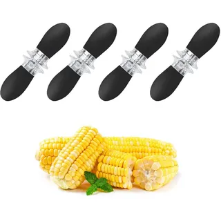 8 Paare Maiskolbenspieße, Maiskolbenhalter, Edelstahl Maiskolben Spieße, Twin Prong Maiskolbenhalter, Grill Mais Gabeln, Maiskolben Gabel, für BBQ, Zuhause, Kochen