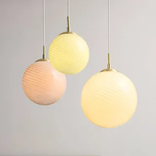 Pendelleuchte Halo Design, CANDY BALL, dimmbar, Grün, für Wohnzimmer, Glas, Design - 20