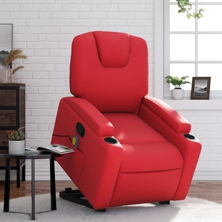 Best Möbel Massagesessel mit Aufstehhilfe Rot Kunstleder Rot 2024