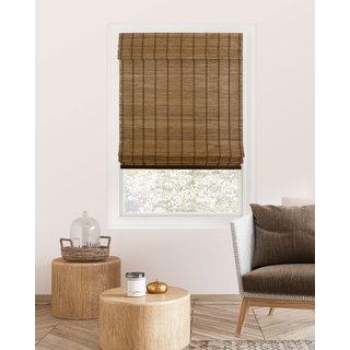 CHICOLOGY Jalousien, Raffrollo aus Bambus, Terrasse, Jalousien und Schatten, Fensterschirm, 88,9 cm B x 162,6 cm H, Elch