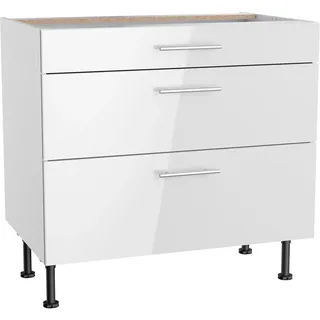 OPTIFIT Unterschrank Optikomfort Rurik986 90 x 87 x 58,4 cm Weiß