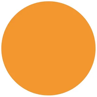 Bilderdepot24 Teppich Vinyl Wohnzimmer Schlafzimmer Flur Küche Einfarbig modern, rund - orange glatt, nass wischbar (Küche, Tierhaare) - Saugroboter & Bodenheizung geeignet orange 240 cm x 240 cm