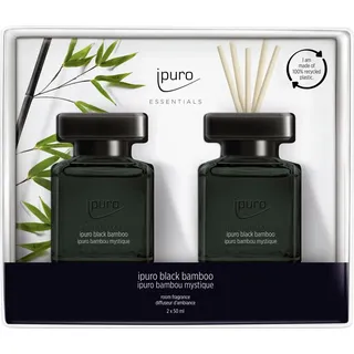 IPURO Duftstäbchen ipuro ESSENTIALS Raumduft Set Black Bamboo 2 x 50 weiß