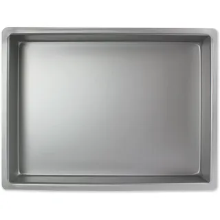 PME Längliche Aluminium-Backform 229 x 304x 51 mm, 23 x 30 x 5 cm, Silber