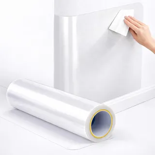 Wandtattoo Wohnzimmer Folie Meterware matt, 100 cm Höhe für Wandtattoos transparent - Markierungen, Beschriftungen und Dekorationen - Klebefolie Auto außen glänzend - Plotterfolie - Wandschutzfolie -