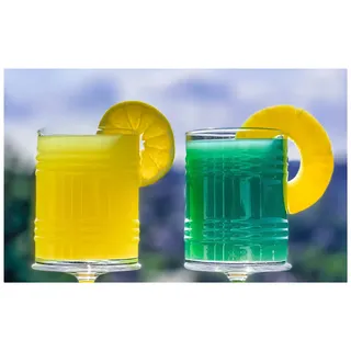 Topkapi Tiki Tincan Frieder XL – Pina Colada Cocktailgläser 360 ml, 4 Stück | Cocktailgläser, Mojito Gläser, Caipirinha Gläser, Mai Tai Gläser, Longdrinkgläser, Spülmaschinenfest