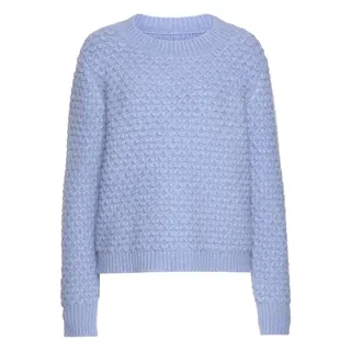 VIVANCE Rundhalspullover Blau 32/34